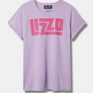 Torrid Lavender Tee with Pink Logo